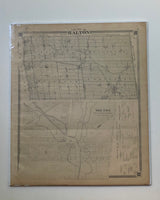 Miles & Co 1879 Antique Map of the County of Halton & Town of Milton