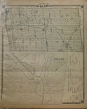 1879 Antique Map of the County of Halton & Town of Milton Ontario