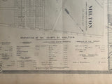 1879 Miles & Co. Vintage Map of the County of Halton & Town of Milton