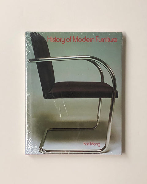 History of Modern Furniture by Karl Mang hardcover book