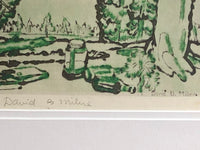 David B. Milne signed in pencil and in the plate
