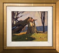 DEWITT DRAKE [Canadian, 1884-1978]. [Broken Tree]. Framed Oil on board