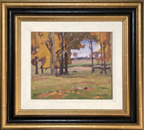 DEWITT DRAKE. [Canadian, 1884-1978]. [Golden Foliage]. Framed Oil on board