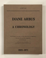 Diane Arbus: A Chronology 1923-1971 By Elisabeth Sussman and Doon Arbus - Aperature - Softcover Book