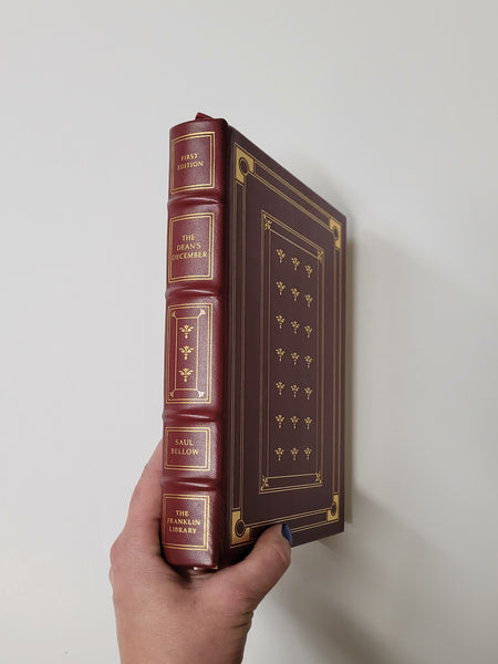 The Dean's December by Saul Bellow Franklin Library Leather book