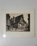 Sybil Andrews [Canadian, 1898-1992] Manoir De Formeville, Lisieux Etching with Drypoint