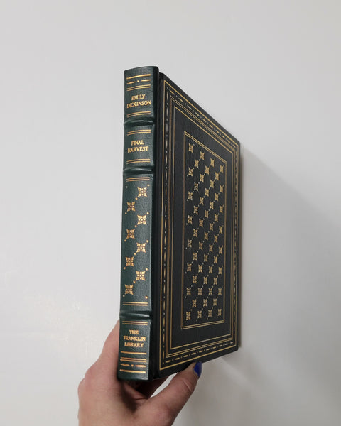 Final Harvest: Emily Dickinson's Poems Franklin Library leather bound book