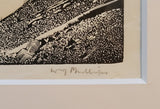 Walter Joseph Phillips [Canadian, 1884-1963] Mistaya Valley Alberta Wood Engraving framed