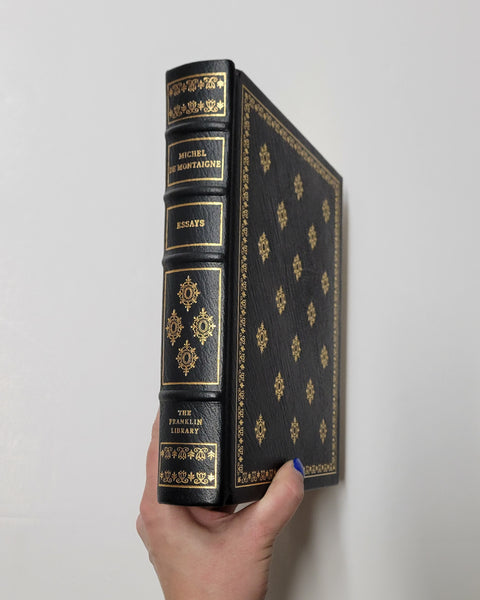Michel de Montaigne Essays Franklin Library leather bound book