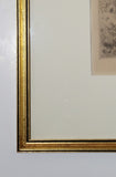 Anders Leonard Zorn [Swedish, 1860-1920] Frightened Framed Etching