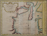 acques Nicolas Bellin 1753 Antique Map of Hudson Bay 