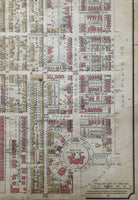close up of Goad Map of Toronto 1890 Plate 25 