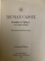 Breakfast at Tiffany's & Three Stories by Truman Capote Title Page